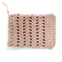 Horgolt szappanzsák - háncs