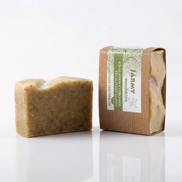 kecsketejes szappan csalán citrom