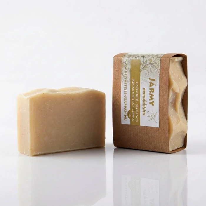 kecsketejes szappan gyömbér narancs