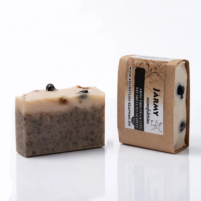 kecsketejes szappan kávé