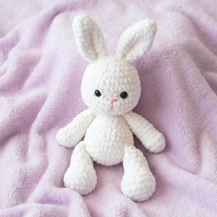 Horgolt plüss nyuszi