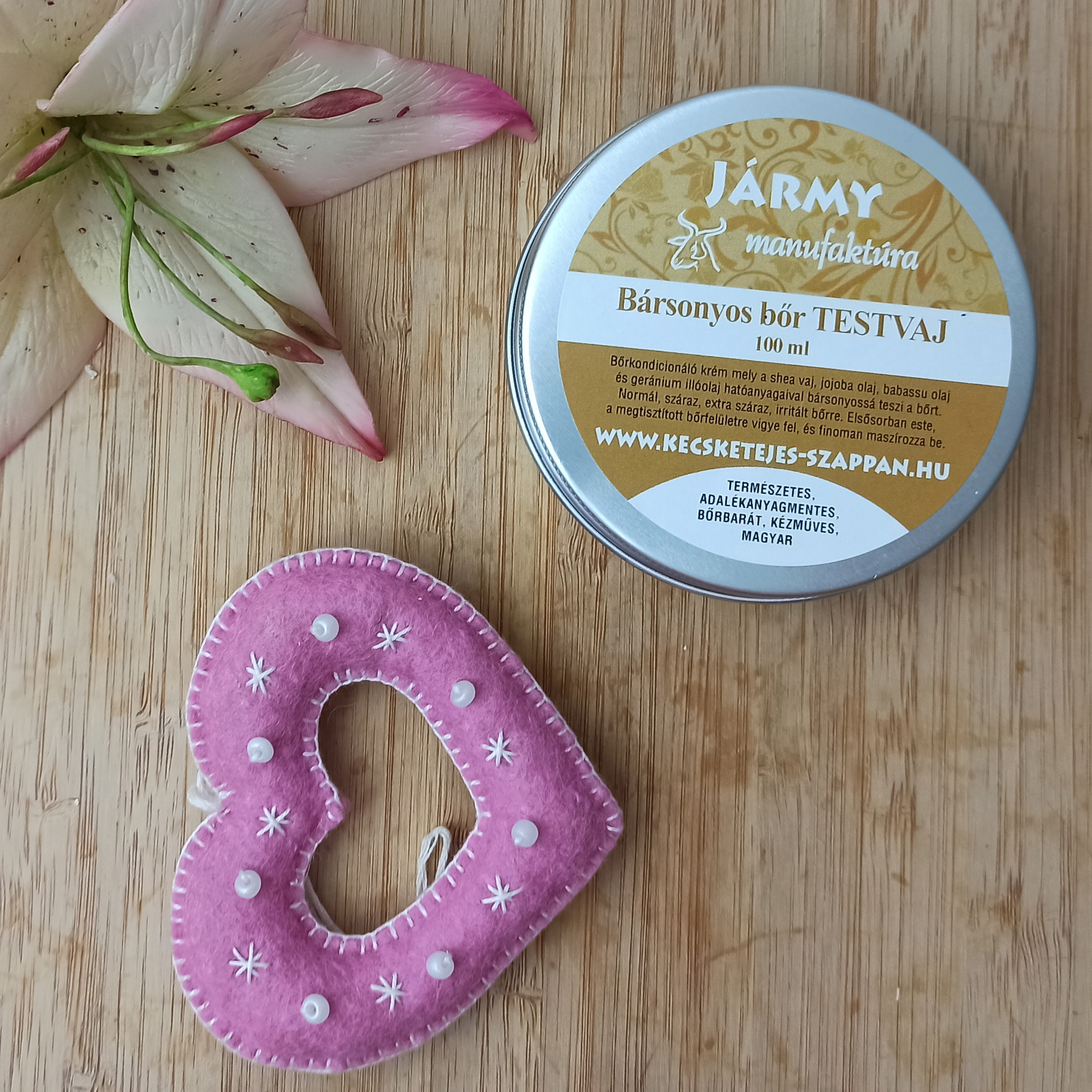 Bársonyos bőr testvaj 100ml