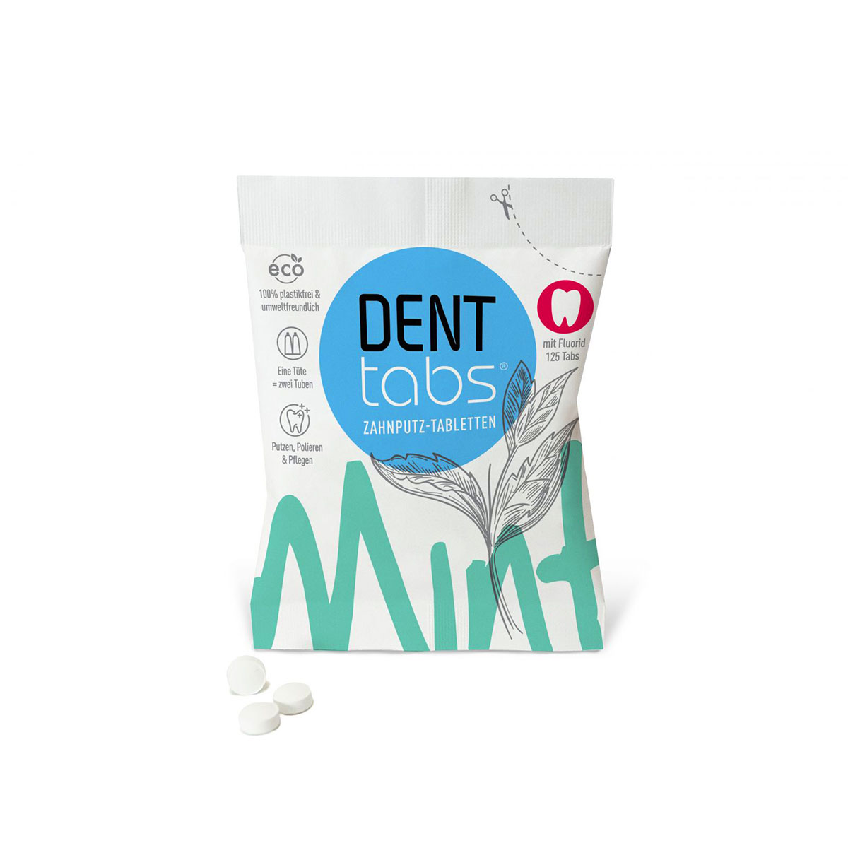 Denttabs fogtisztító tabletta fluoriddal