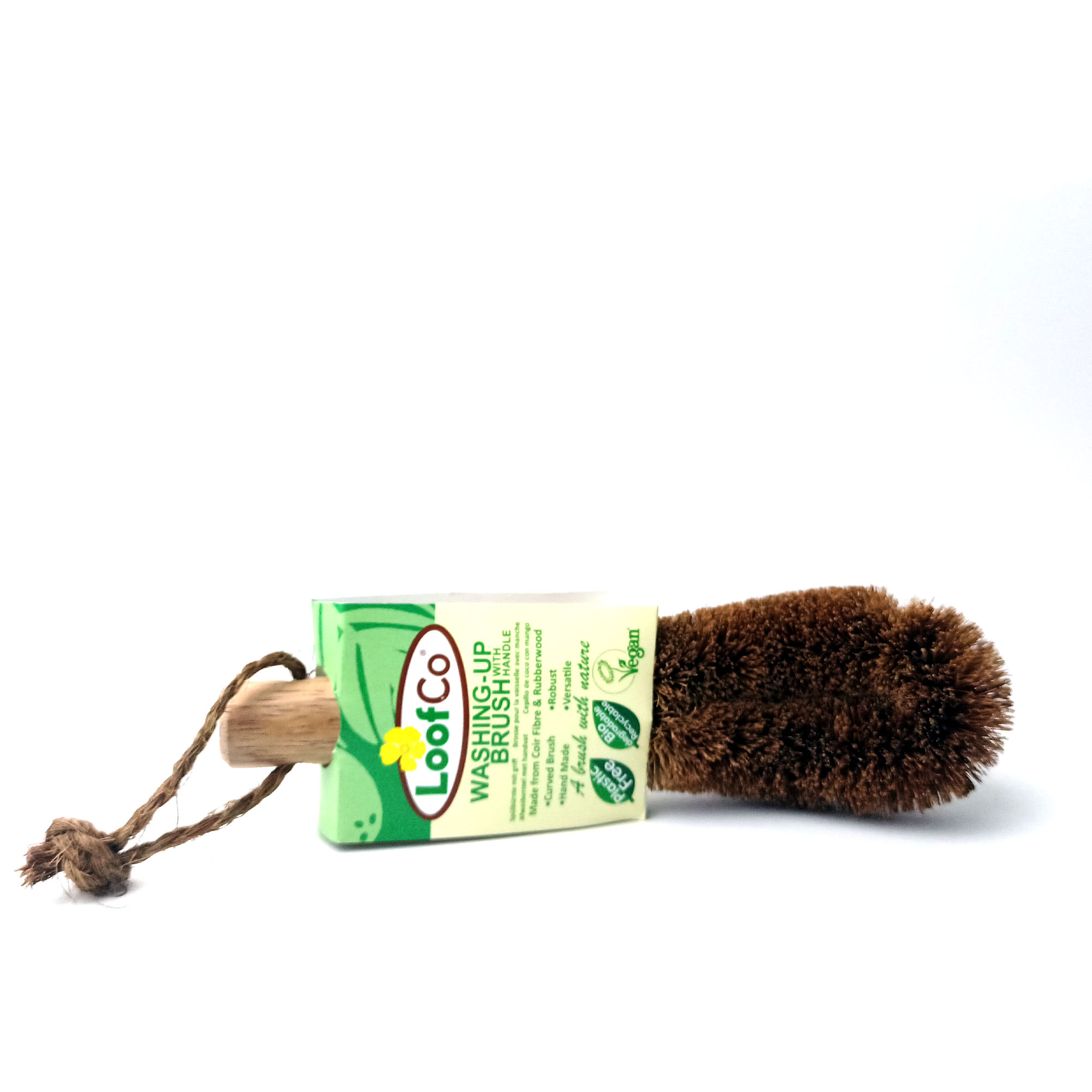 Loofco nyeles kókuszrost mosogatókefe